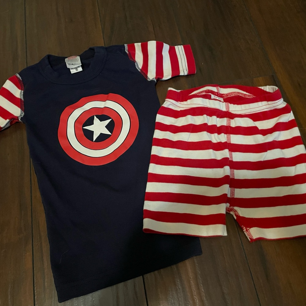Captain America Hanna Andersson Pajamas NWOT